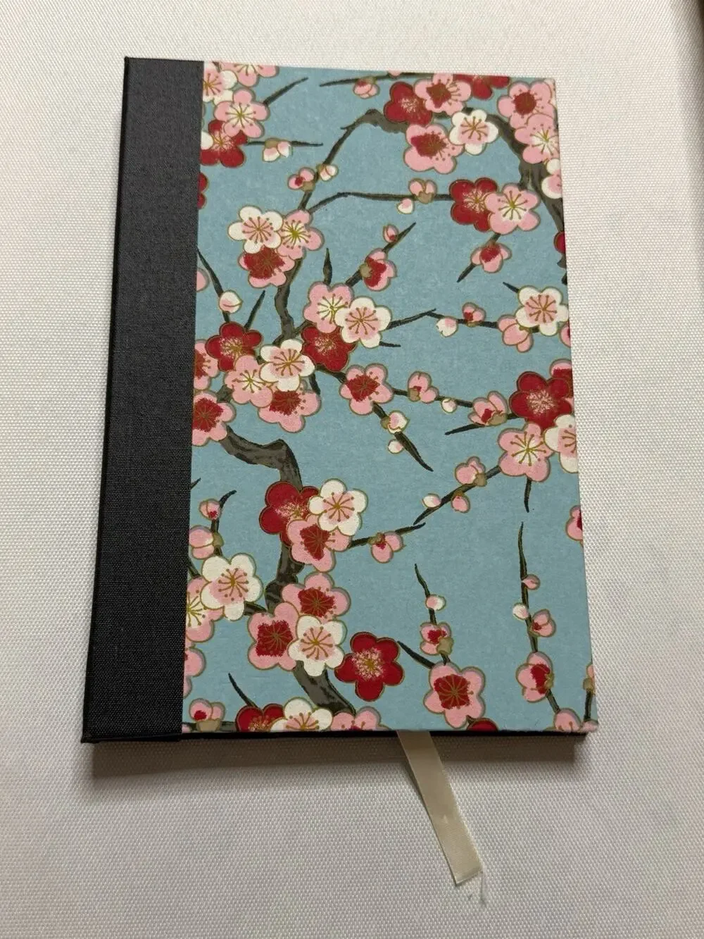 NEW Handmade Hardcover Notebook Cherry Blossoms Pink Flower Floral Lined Journal